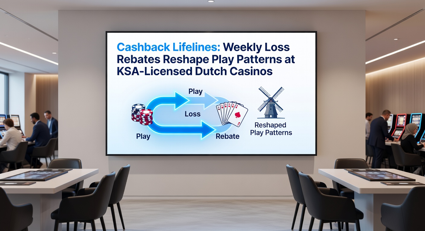 Schermafbeelding van een cashback-rekeningoverzicht bij een KSA-casino, met wekelijkse crediteringen en speelstatistieken