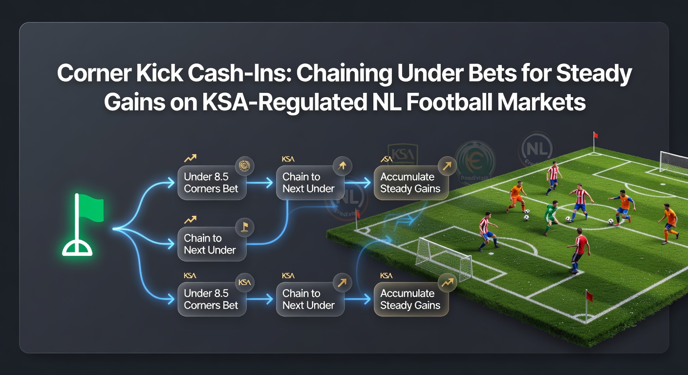 Spannende corner kick in een Eredivisie-wedstrijd met overlay van under bet statistieken op een KSA-gelicentieerd platform