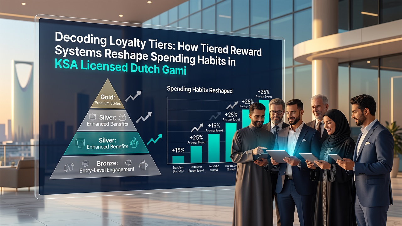 Grafiek die de stijging van uitgaven per loyaliteitstier toont in KSA-gereguleerde Nederlandse gaming omgevingen