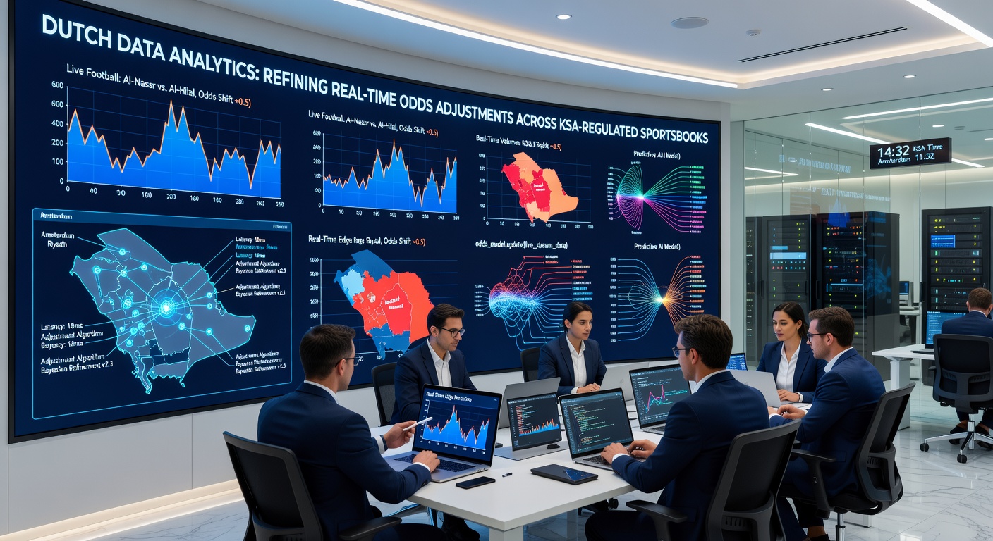 Live dashboard met real-time odds aanpassingen en data visualisaties voor KSA sportsbooks