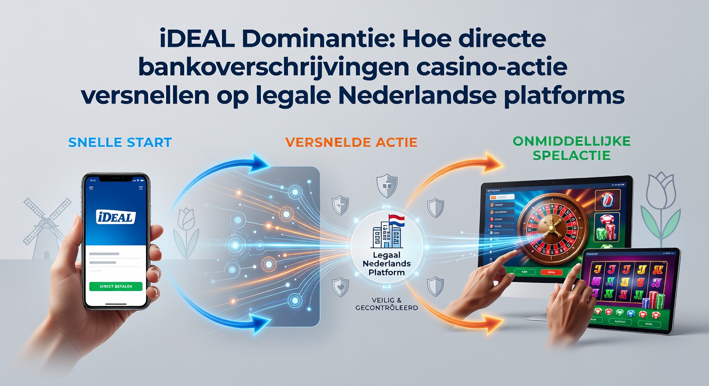 Schermafbeelding van een iDEAL-betaling op een Nederlands online casino-platform, met directe bankkeuze en bevestiging