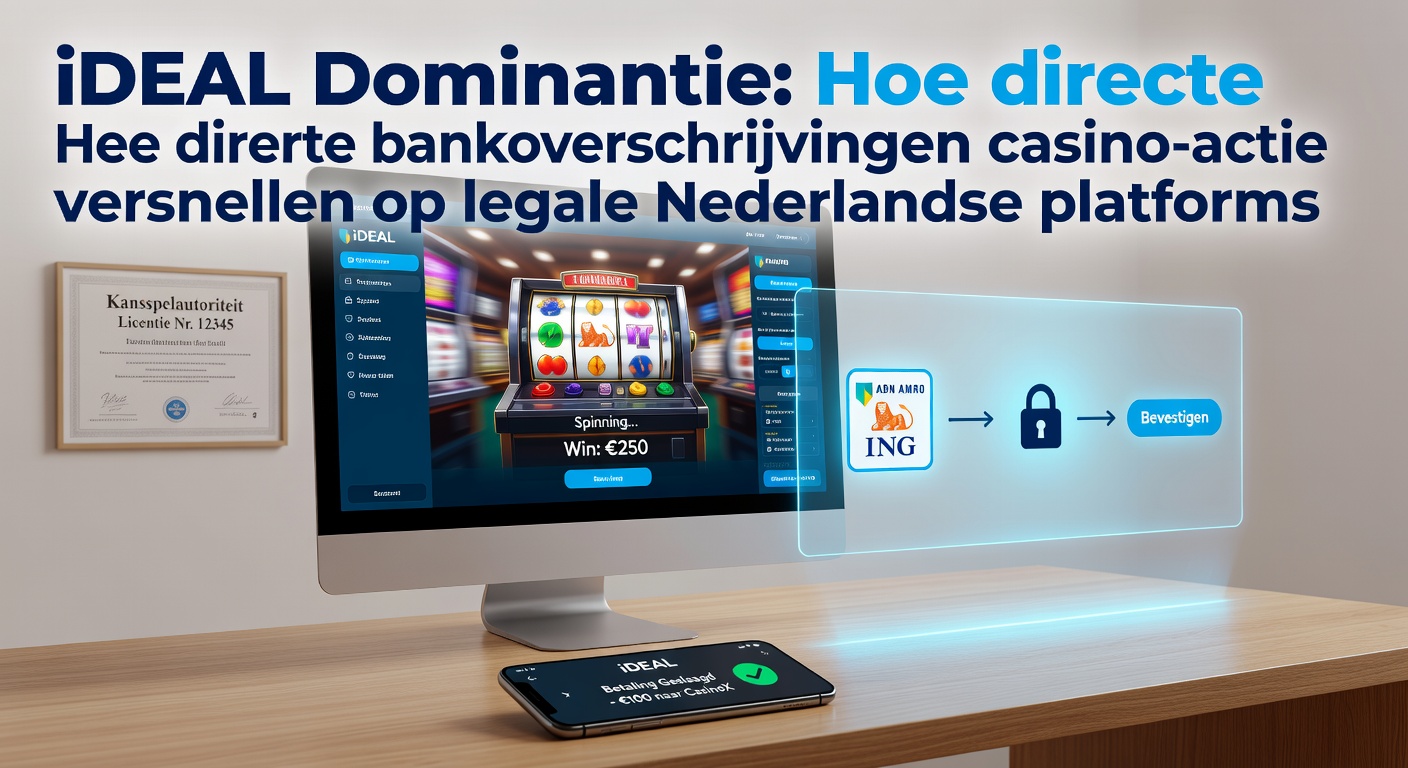 Grafiek met statistieken over iDEAL-gebruik in Nederlandse online casino's, toont dominantie in transacties en groei in 2026