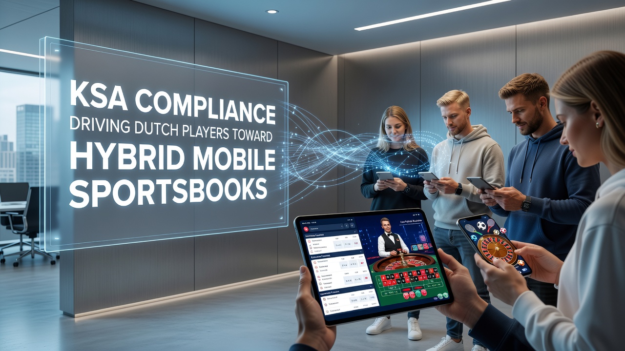 Hybride mobiele sportsbook interface met live roulette elementen op Nederlandse apparaten