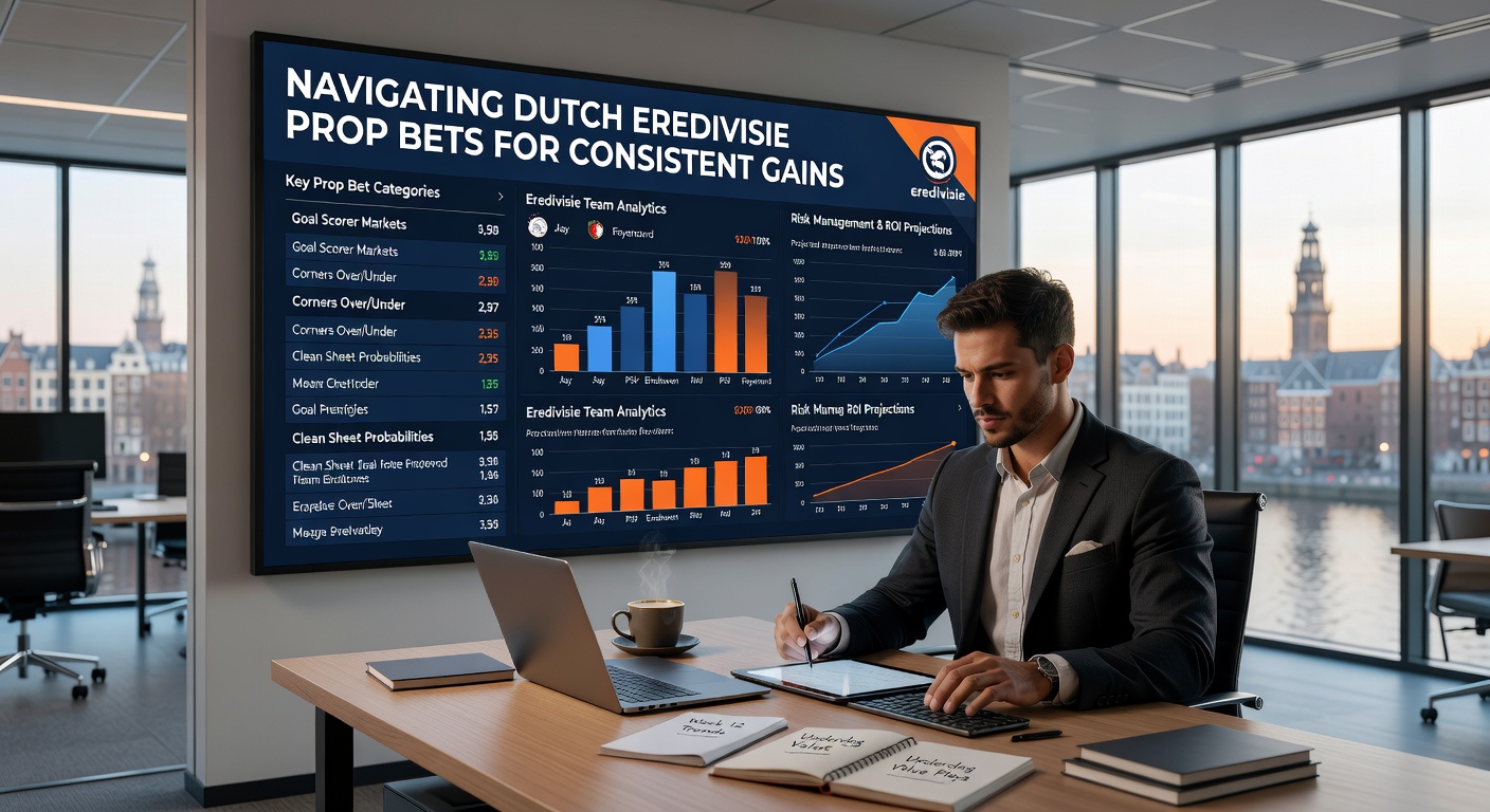 Grafiek met Eredivisie prop bet statistieken, toonhoogtes in schoten, corners en kaarten over meerdere wedstrijden