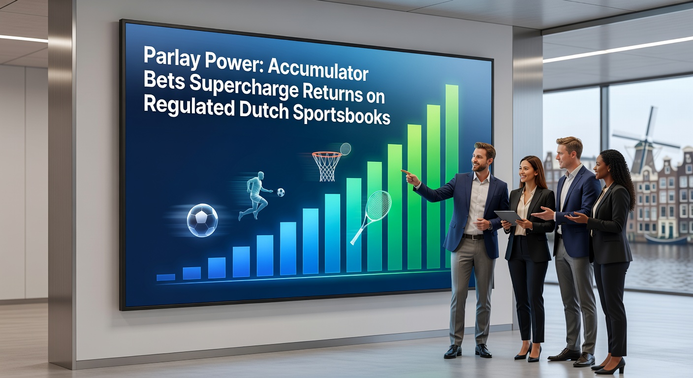 Schermafbeelding van een accumulator bet op een KSA-gelicentieerde Nederlandse sportsbook, met meerdere selecties en hoge odds