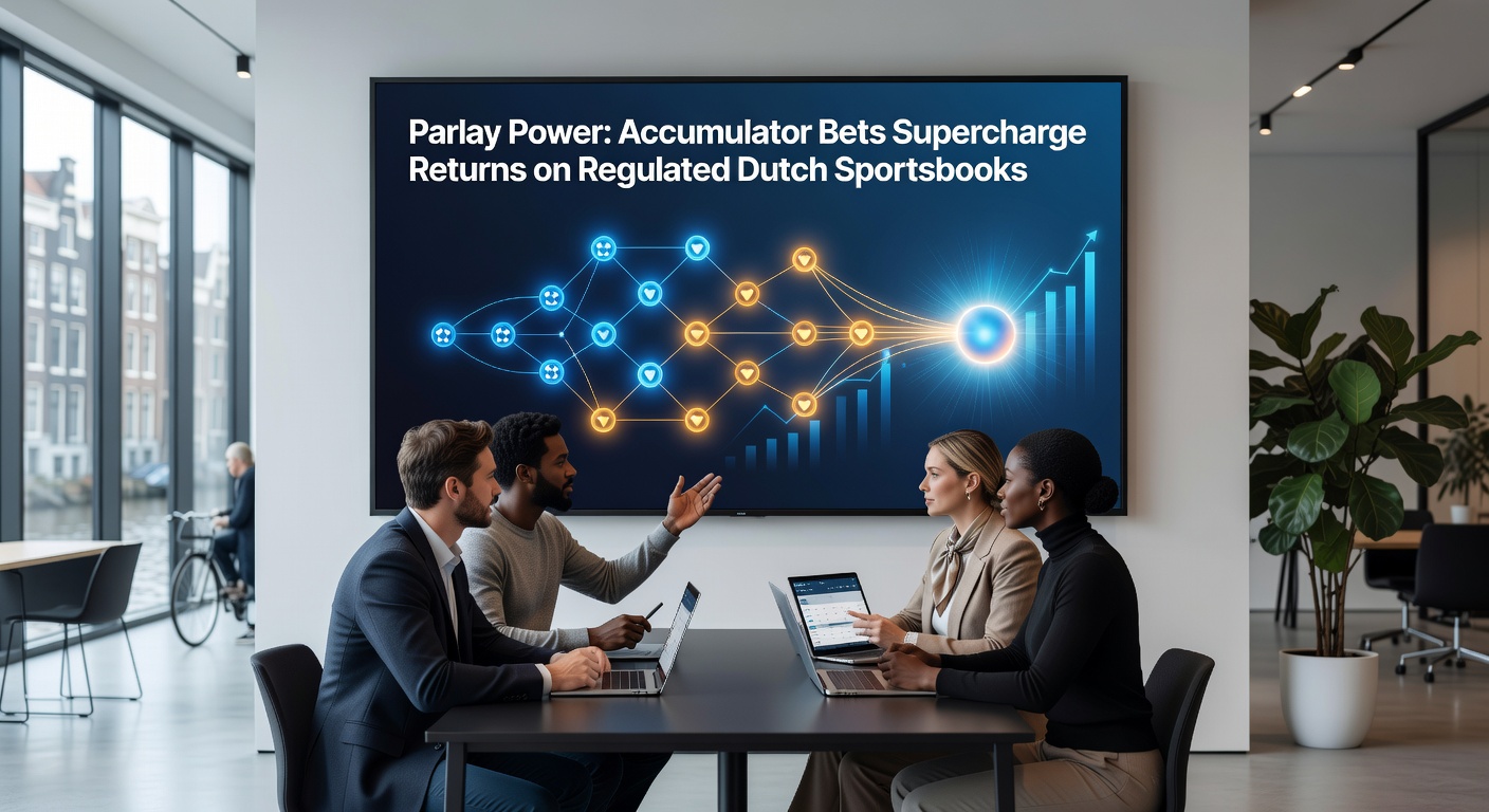 Grafiek met groei van accumulator bets op Nederlandse sportsbooks, inclusief statistieken over winsten en populariteit