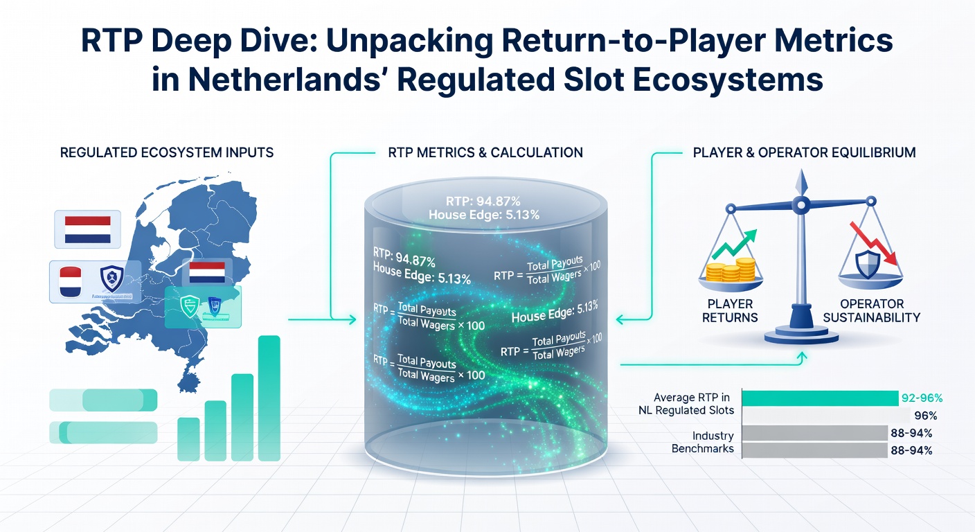 Grafiek met RTP-percentages van populaire slots in Nederlandse casinos, toonhoogte lijnen en balken voor vergelijking tussen titels