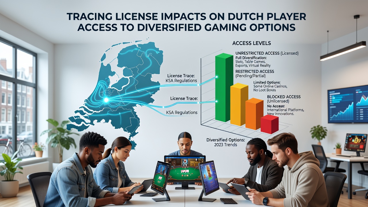 Grafiek die licentie-eisen koppelt aan beschikbare spelopties voor Nederlandse gebruikers
